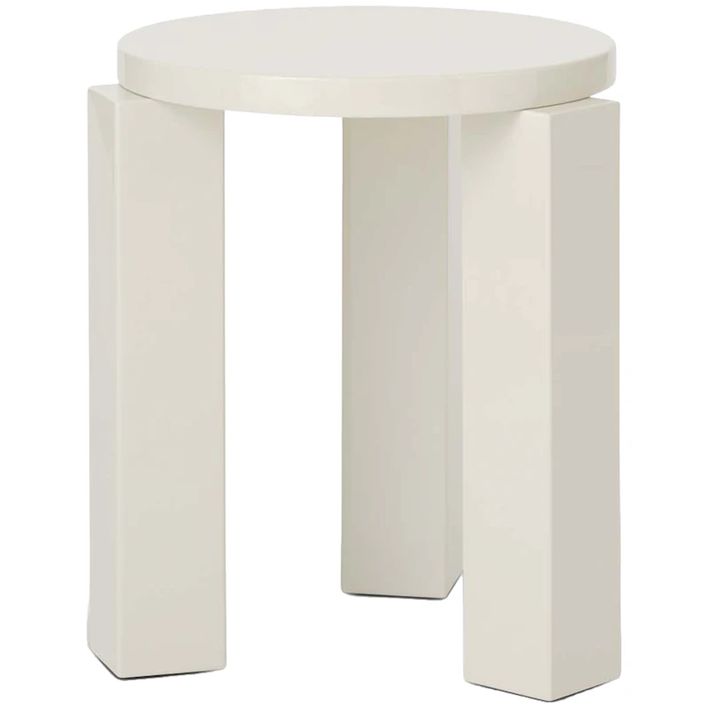Atlas Hocker Rund, Creme