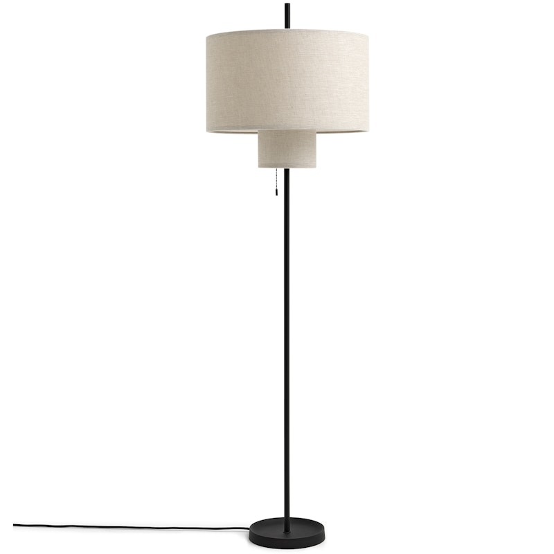 Margin Stehlampe, Schwarz / Beige