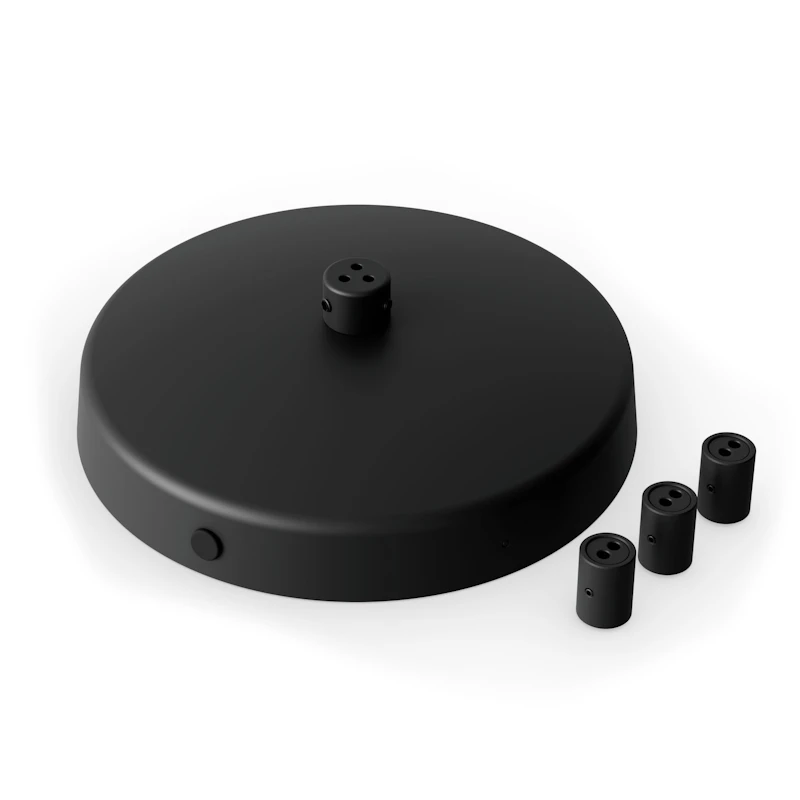 Multi Deckenbaldachin Für Tense 3 Teile, Schwarz