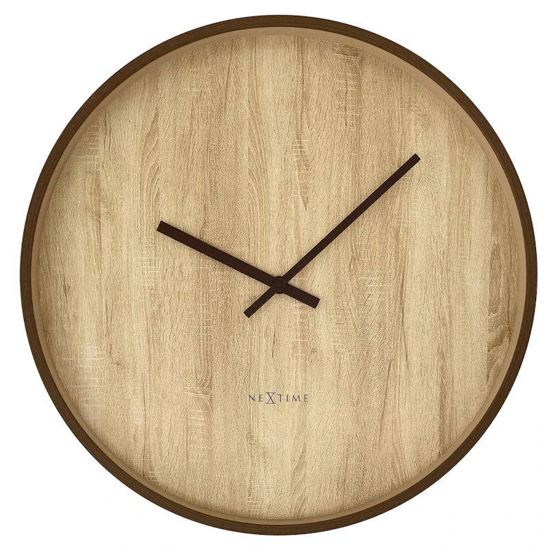 Oslo Wanduhr Ø50 cm, Light Brown