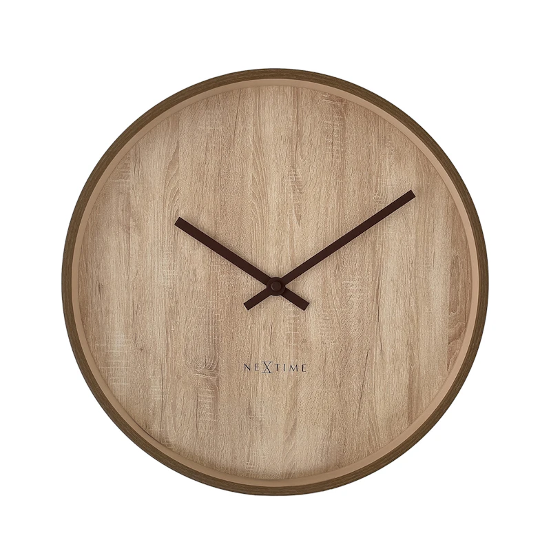 Oslo Wanduhr Ø30 cm, Hellbraun