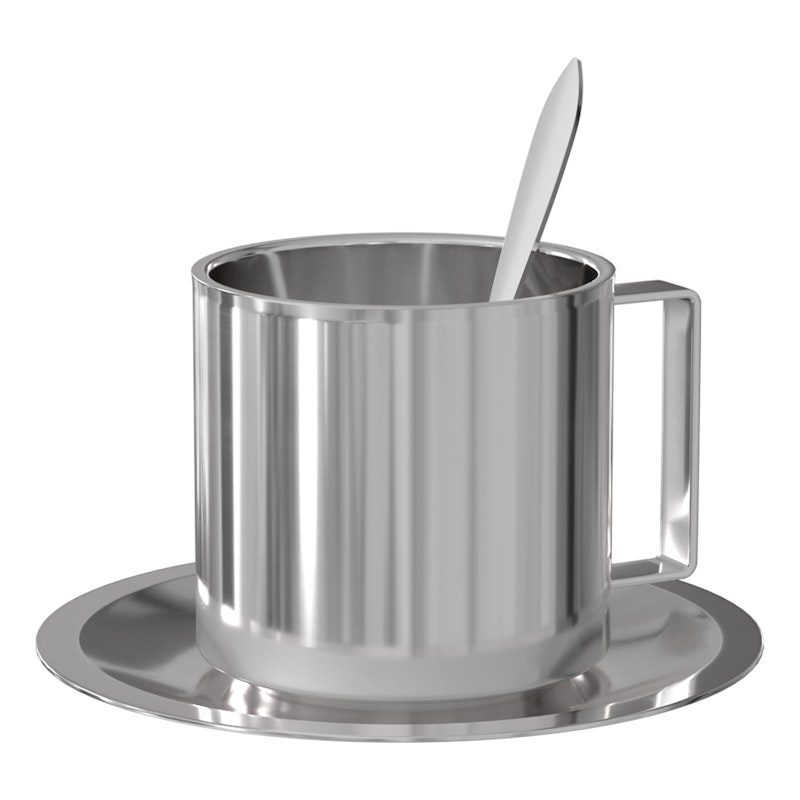 Americano Trio Kaffeetasse, Edelstahl