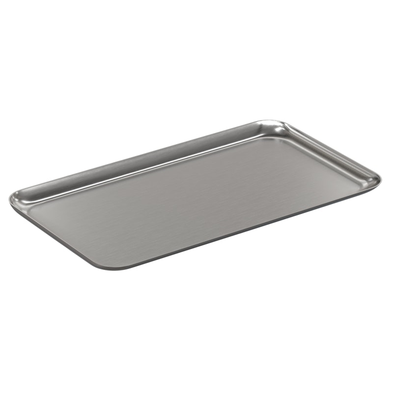 Tablett Edelstahl 15x26 cm, Mittlerer