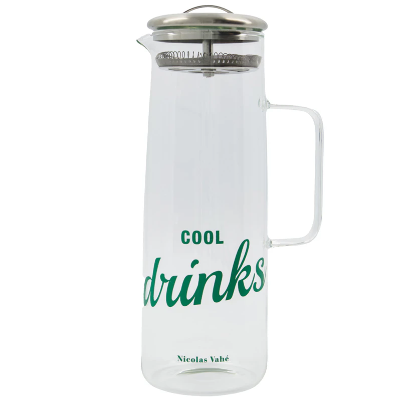 Strain Kanne Mit Deckel 1,5 L, Transparent