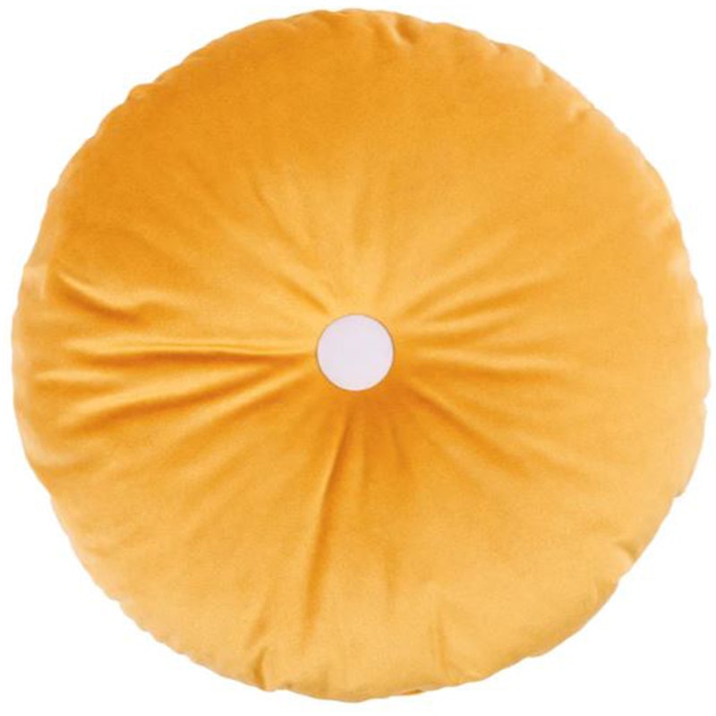 Eco-Velvet Kissen Ø35 cm, Yellow