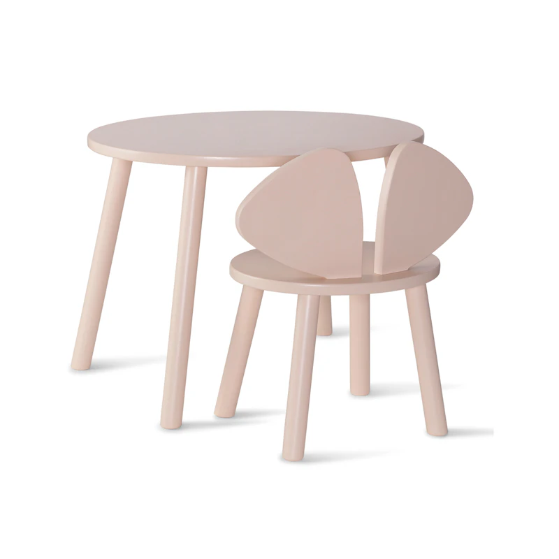 Mouse Set Kinderstuhl + Tisch (6–10 Jahre), Rosa