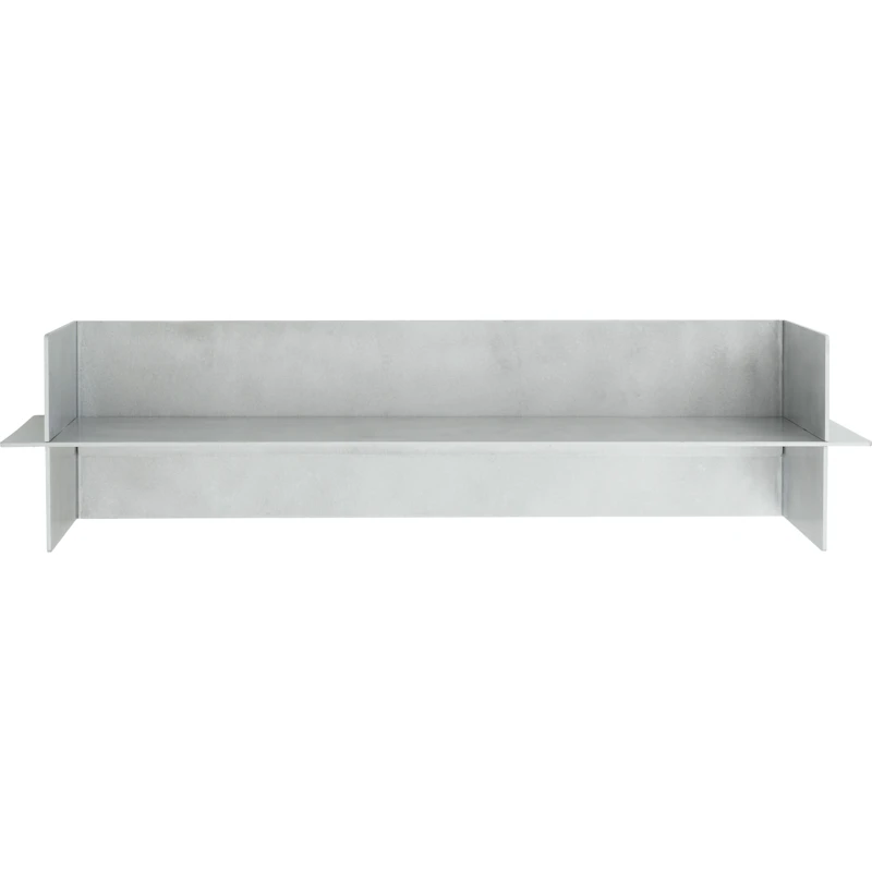 Alu Regal Gebürstetes Aluminium 80 cm