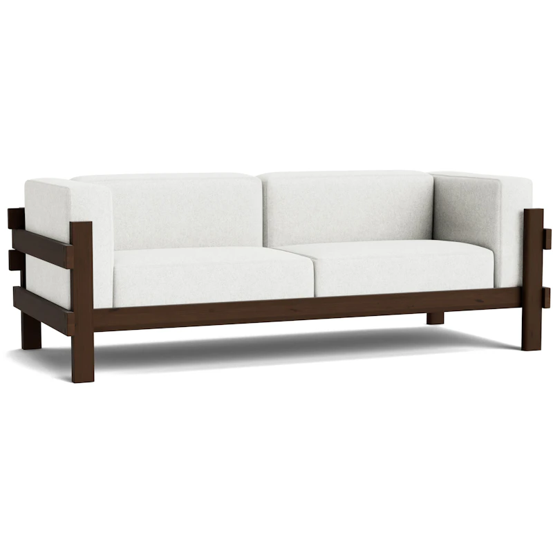 Kube 3-Sitzer-Sofa, Dunkelbraun / Hallingdal 110