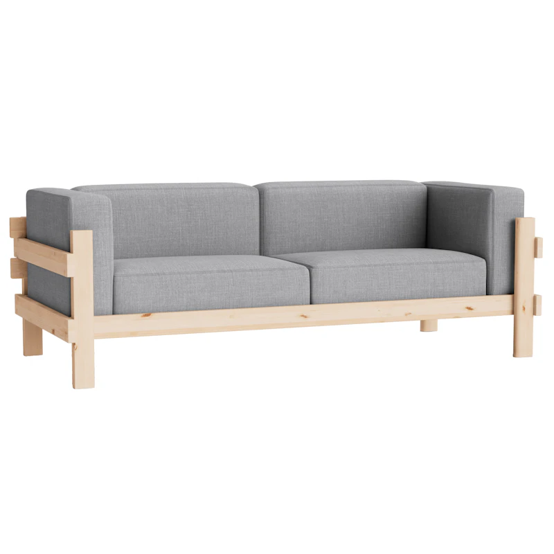 Kube 3-Sitzer-Sofa, Pine / Remix 143