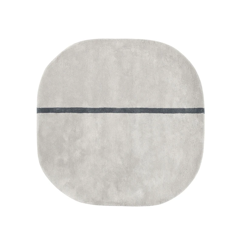 Oona Teppich 140x140cm, Grau
