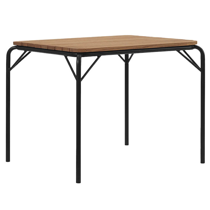 Vig Tisch 90x90 cm, Robinie / Schwarz
