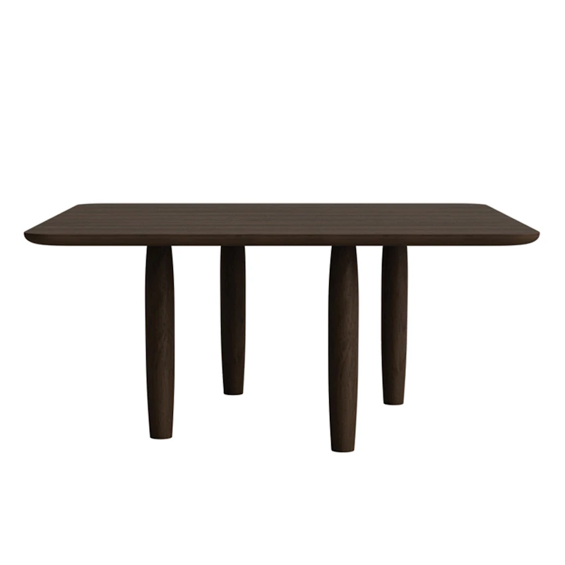Oku Kaffeetisch 80x80 cm, Dark Oak