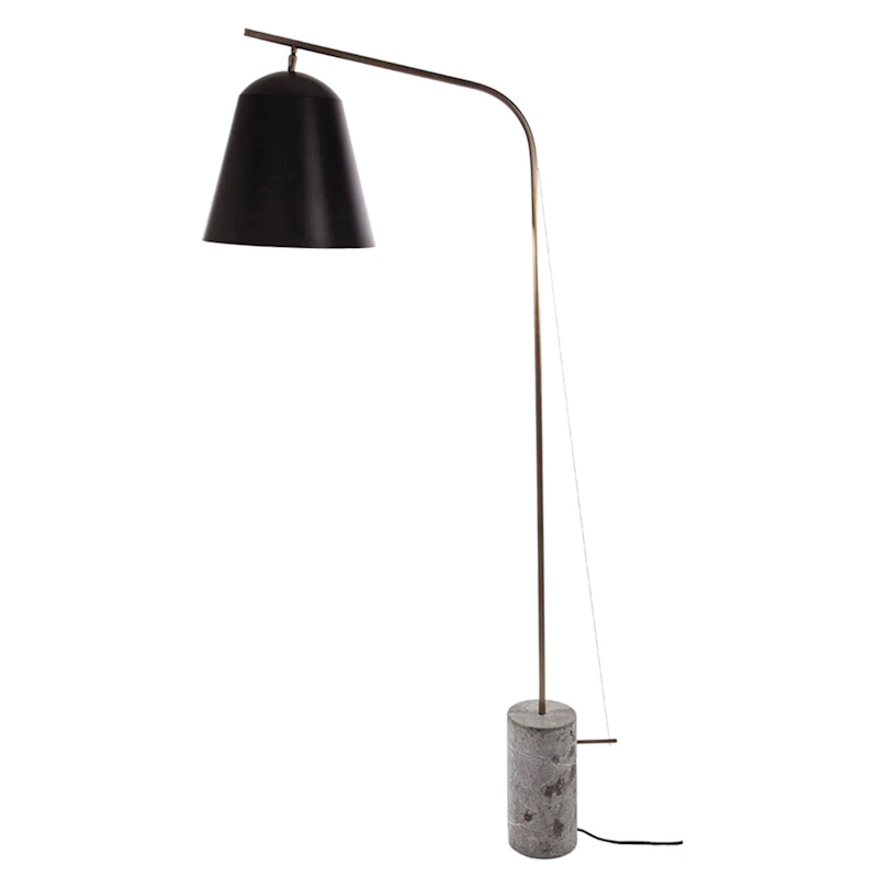 Line Two Stehlampe, Schwarz