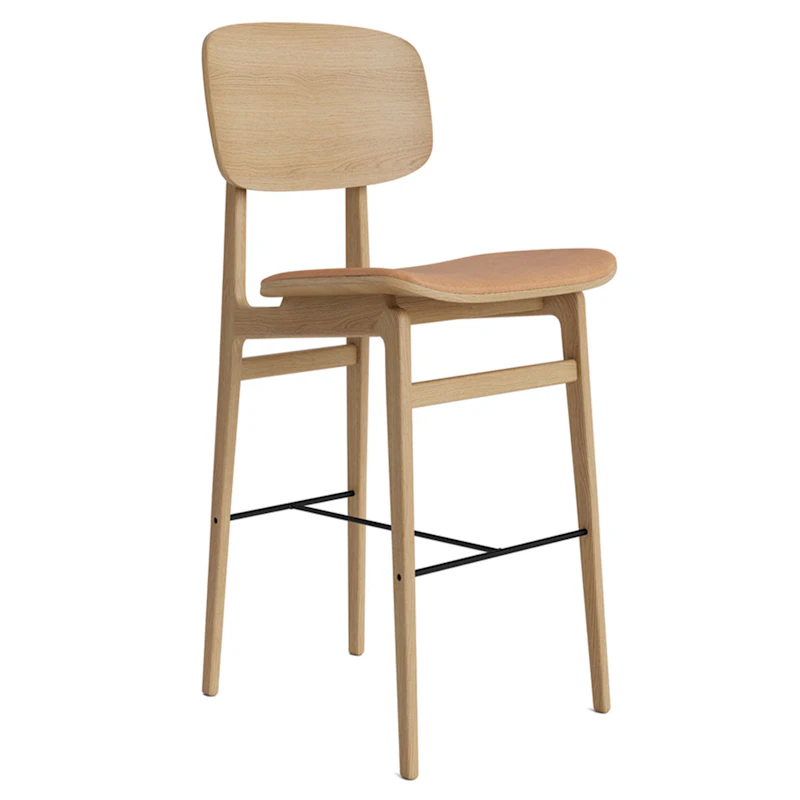 NY11 Bar Stool, Natural Oak / Kamel