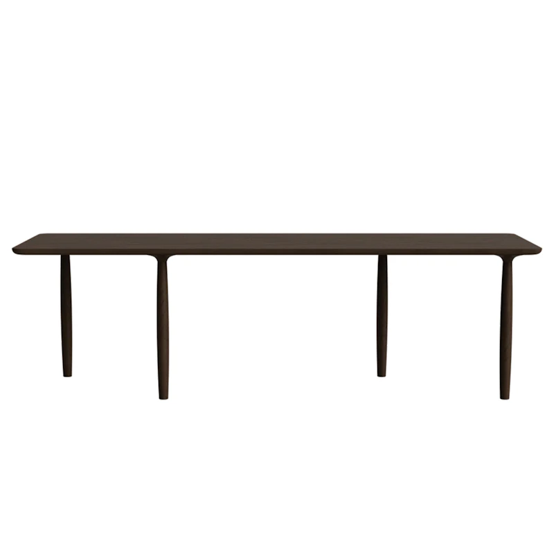 Oku Dining Table 95x250 cm, Dark Smoke
