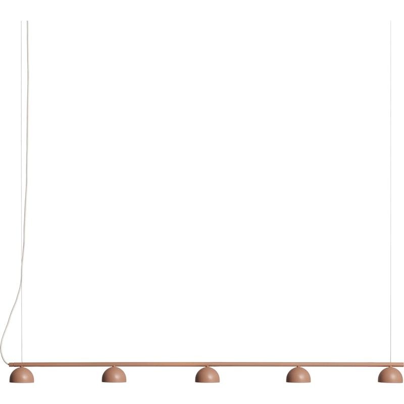 Blush Rail 5 Hängelampe, Warmes Beige