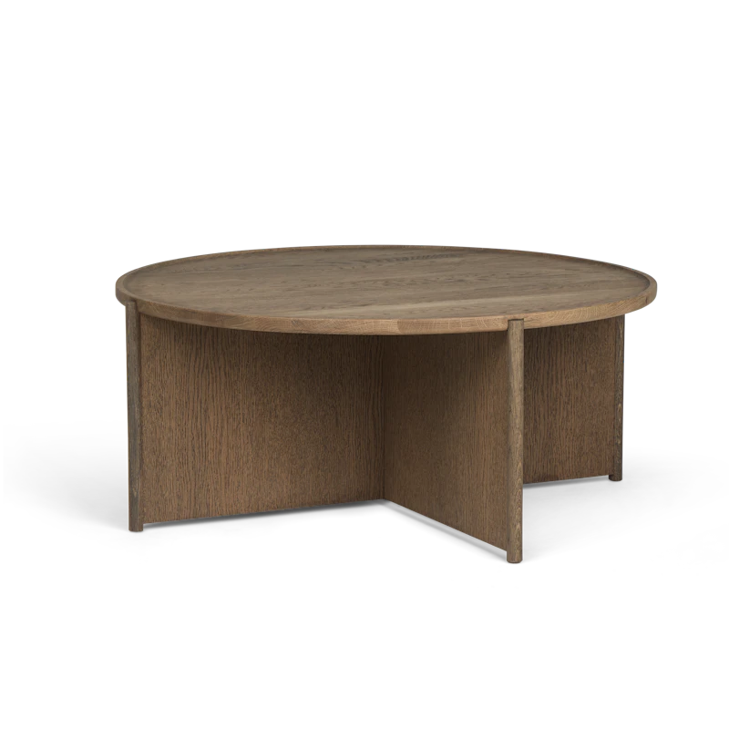 Cling Kaffeetisch 90 cm, Geräucherte Eiche