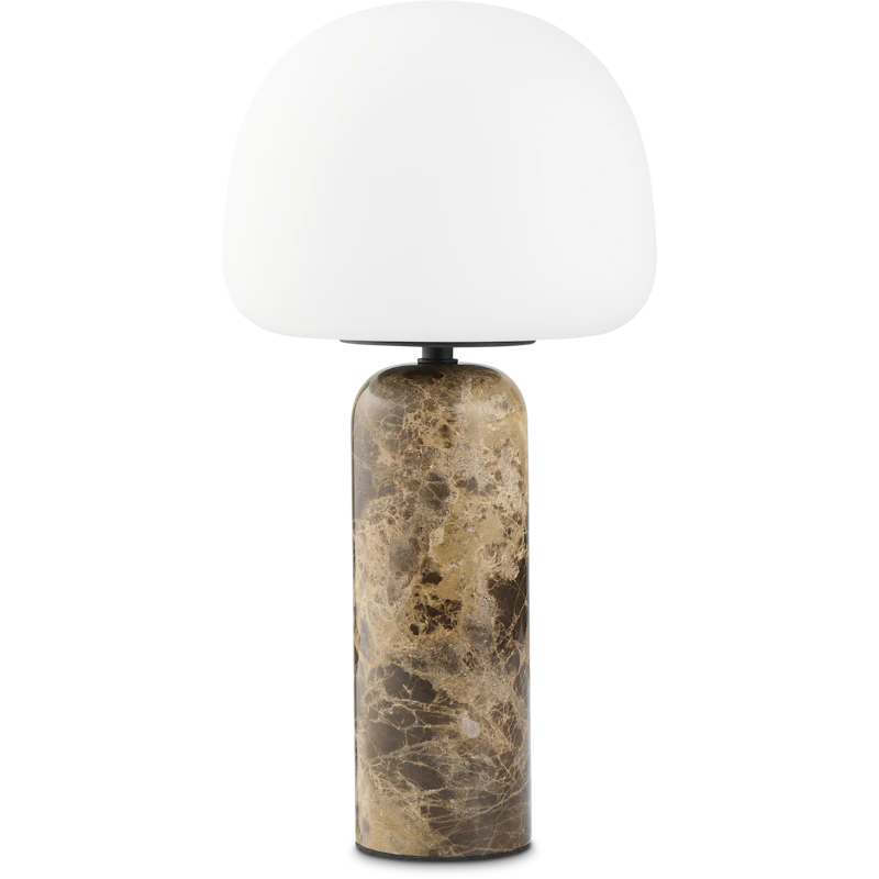 Kin Tischlampe Braun Marmor 40 cm