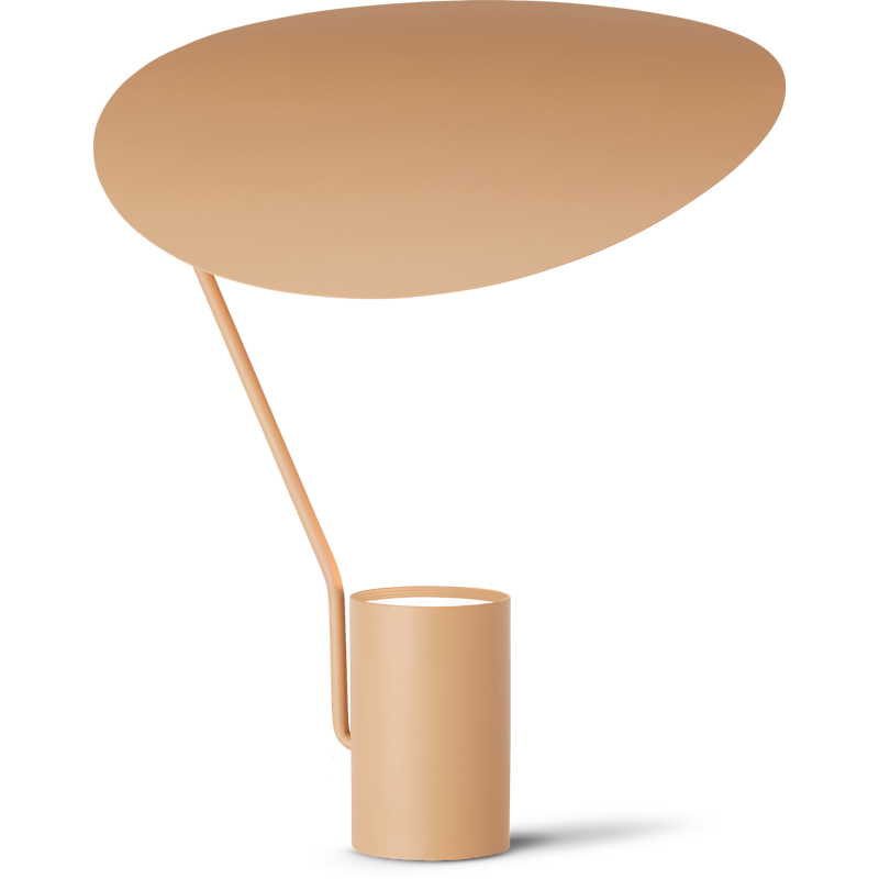 Ombre Tischlampe, Beige