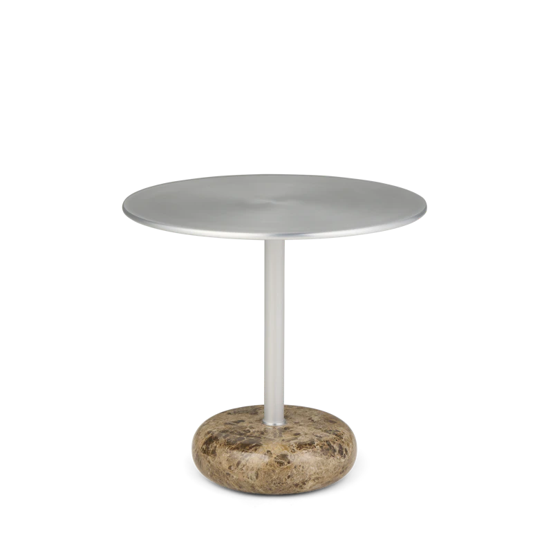 Ton Side Table Large Brown Marble