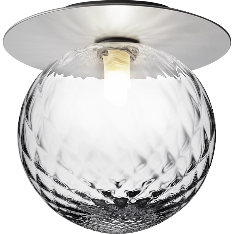 Liila 1 Wand- Und Deckenlampe 255 mm, Light Silver / Transparent