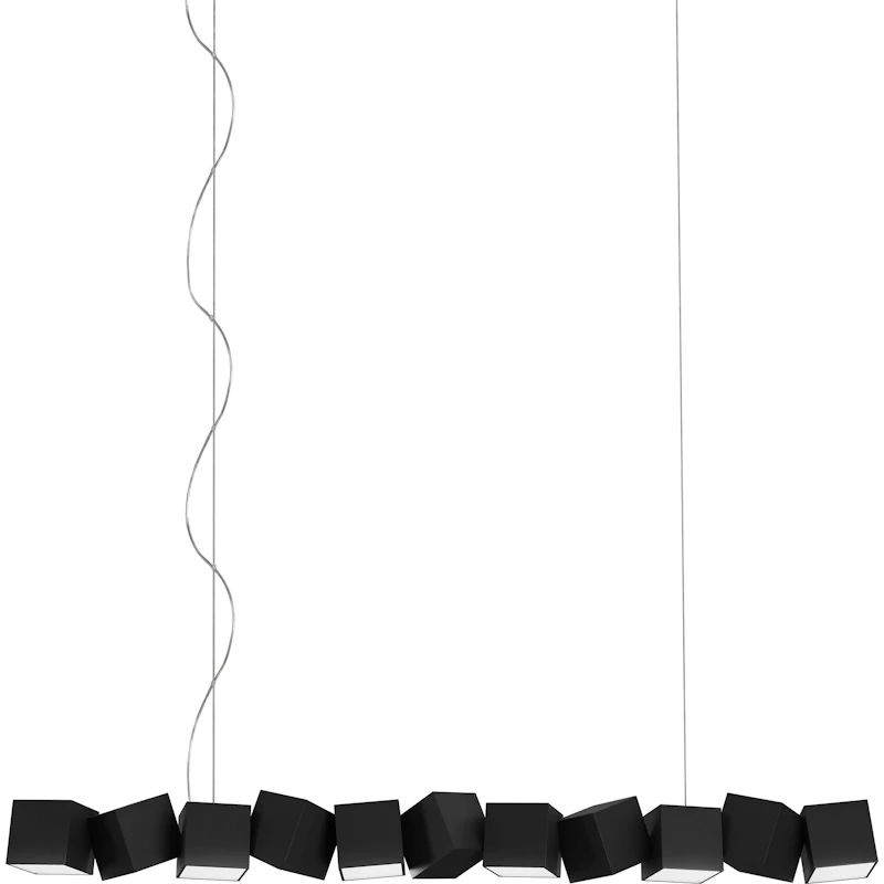 Blockchain 11 Hängelampe, Schwarz