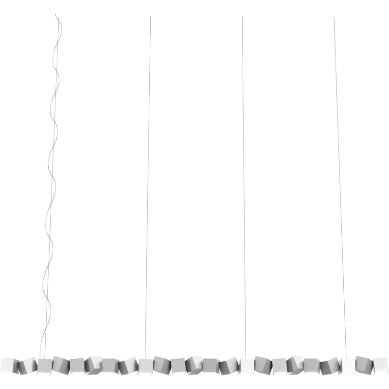 Blockchain 23 Hängelampe, Weiß
