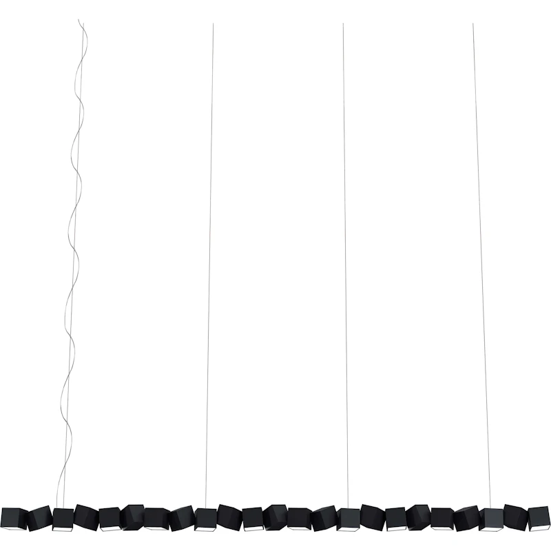 Blockchain 23 Hängelampe, Schwarz
