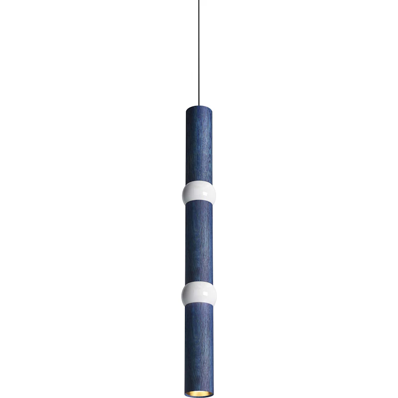 Lightbone Hängelampe Groß, Blau Eiche