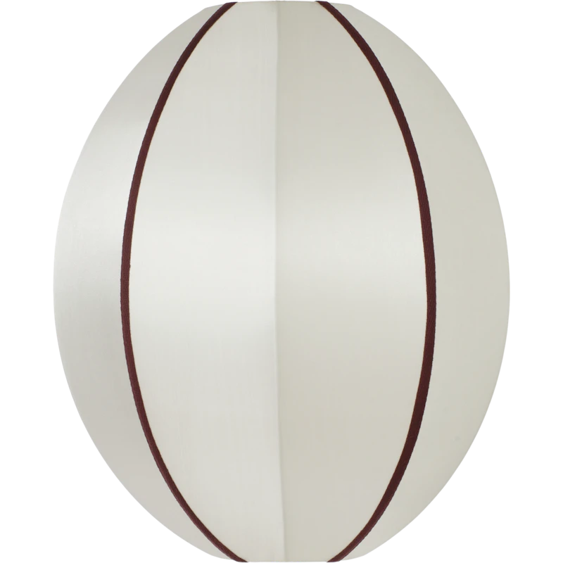 Indochina Lampenschirm Oval Klein, Off-White / Bordeaux