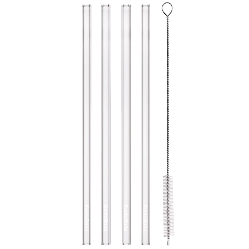 Viva Strohhalme 4-er Set, Glas