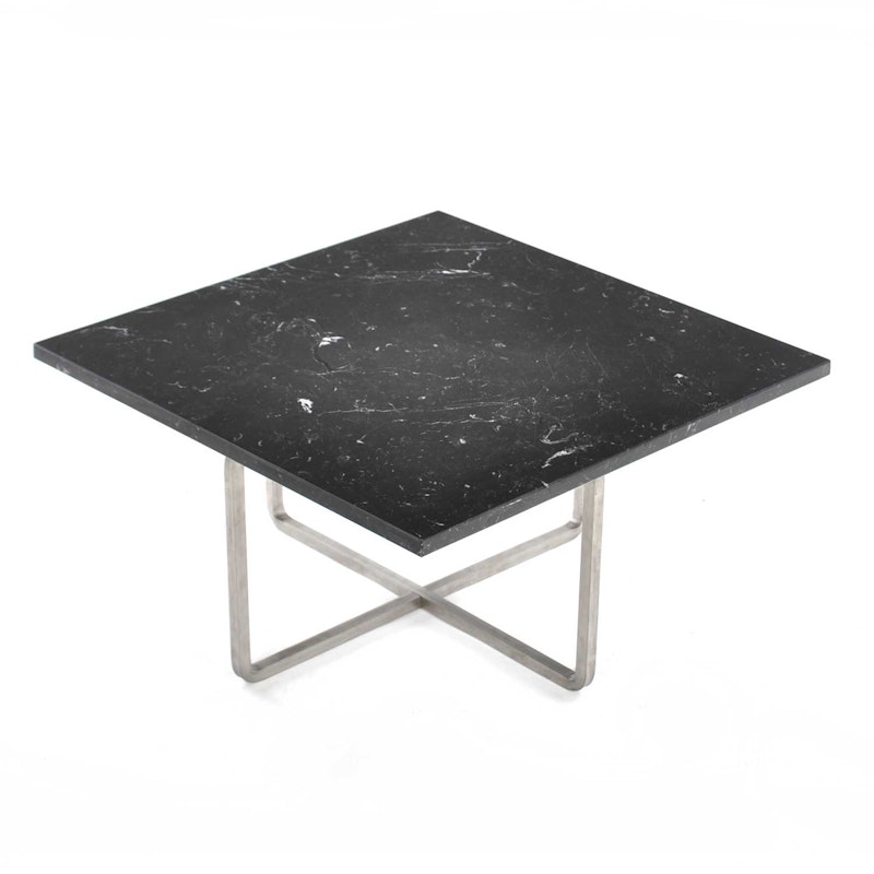 Ninety Kaffeetisch 60x60x30cm, Marquina/Stahl