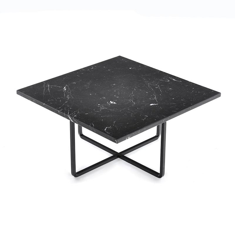 Ninety Kaffeetisch 60x60x30cm, Marquina/Schwarz