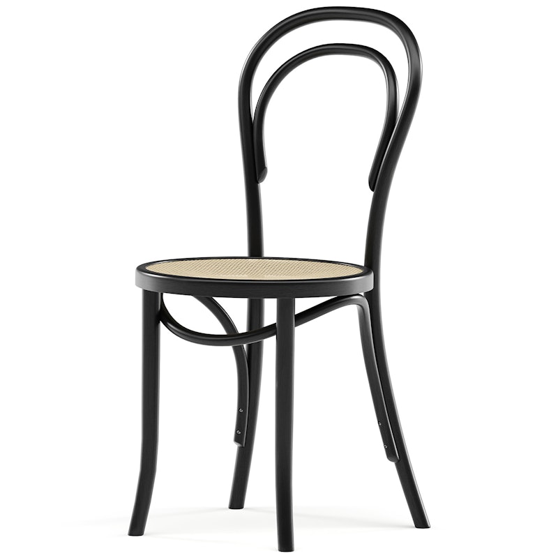 Classic A-1880 Stuhl Rattan, Schwarz