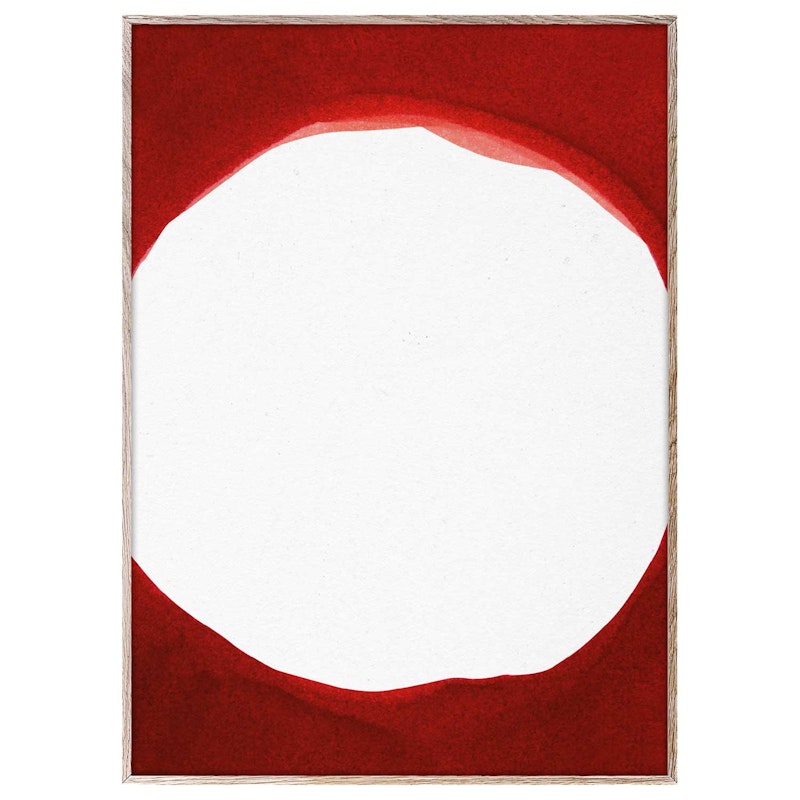 Ensō Red III Poster, 30 x 40 cm