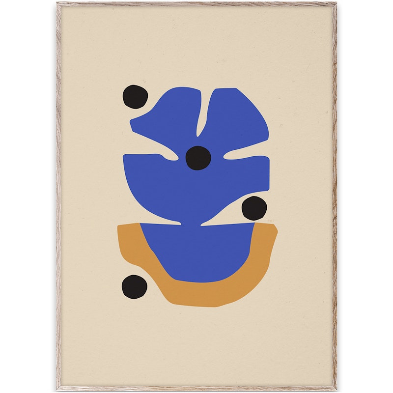 Flor Azul Poster 30x40 cm