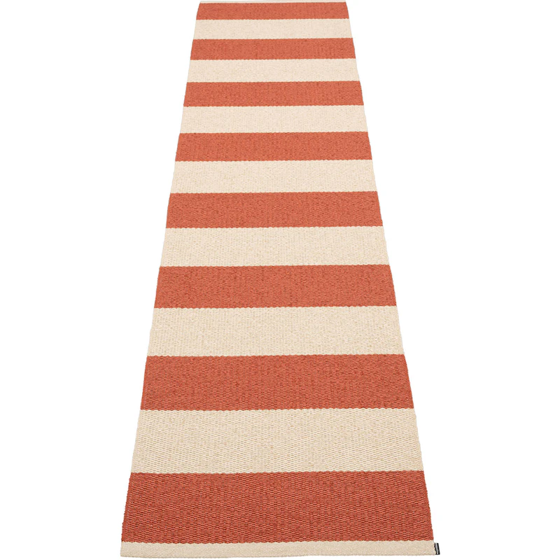 Bob Teppich 70x300 cm, Ziegelrot/Vanilla