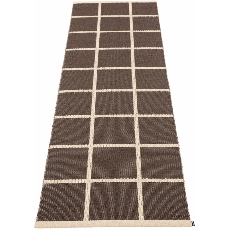 Criss Kunststoffmatte Dark Brown / Cream, 70x225 cm