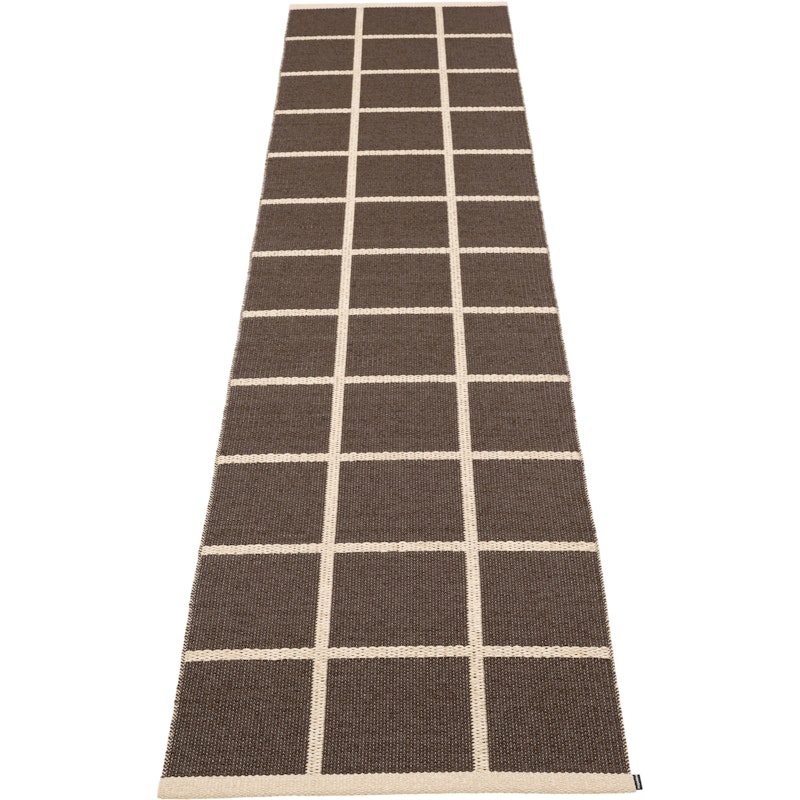 Criss Kunststoffmatte Dark Brown / Cream, 70x300 cm