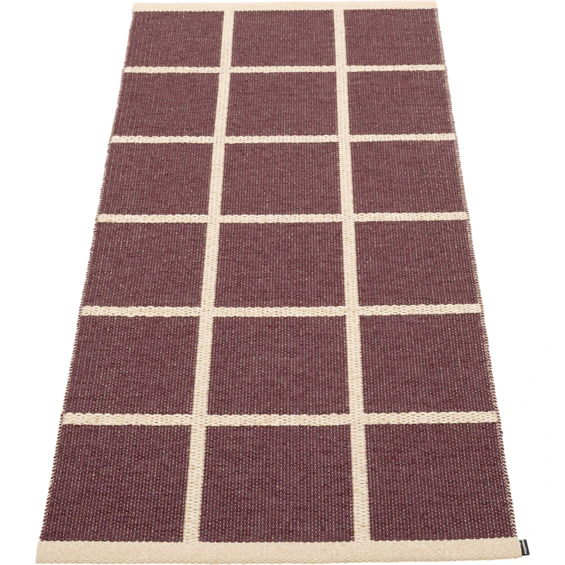 Criss Kunststoffmatte Burgundy / Cream, 70x150 cm