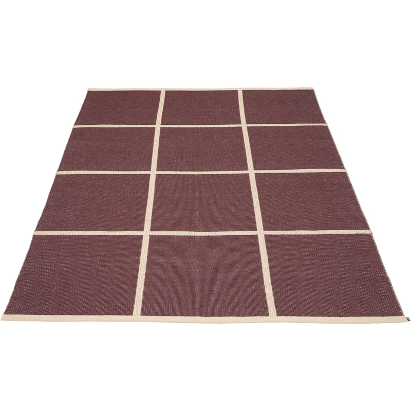 Criss Kunststoffmatte Burgundy / Cream, 180x260 cm