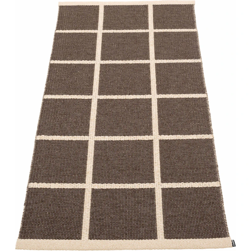 Criss Kunststoffmatte Dark Brown / Cream, 70x150 cm