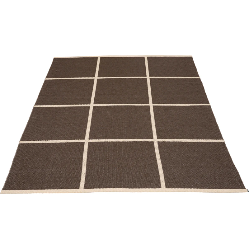 Criss Kunststoffmatte Dark Brown / Cream, 180x260 cm