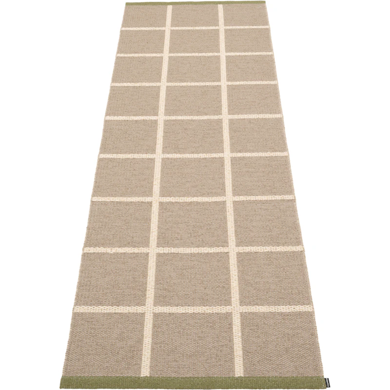 Criss Kunststoffmatte Potato / Cream / Pine, 70x225 cm