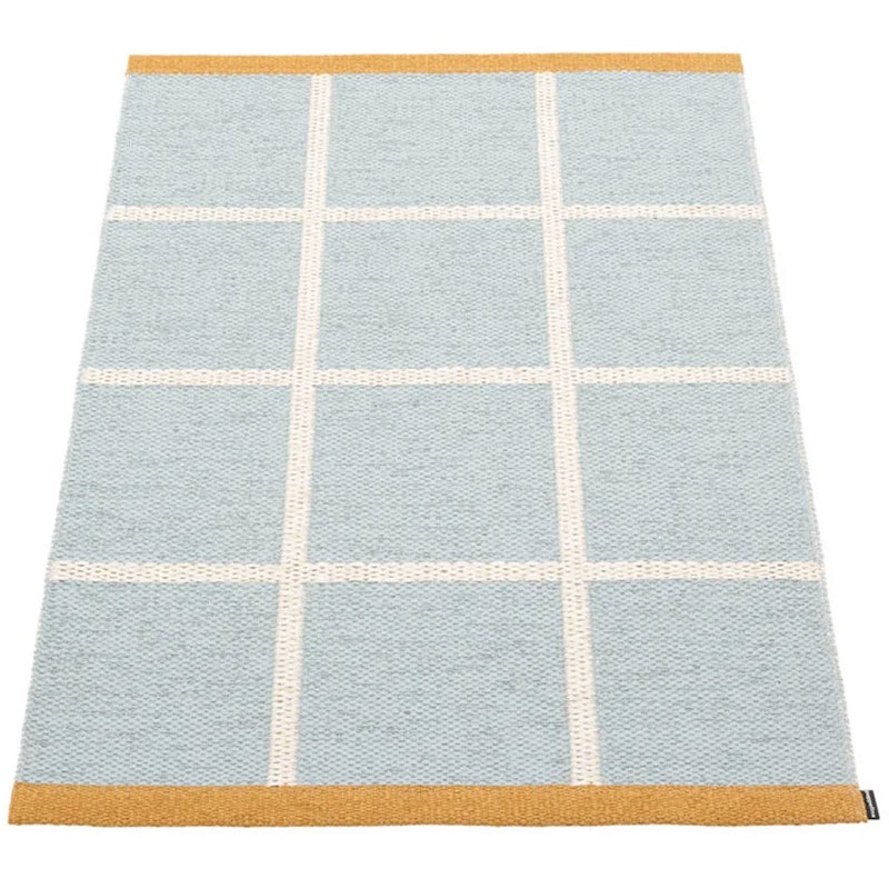 Criss Pop Kunststoffmatte 70x100 cm, Blue Fog / Vanilla / Ochre