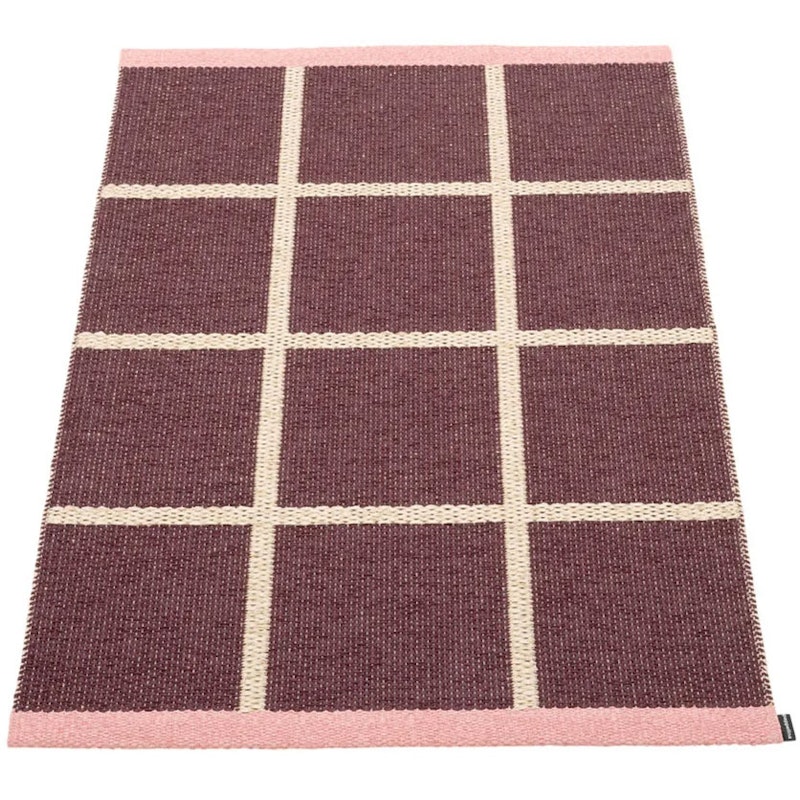 Criss Pop Kunststoffmatte 70x100 cm, Burgundy / Cream / Piglet