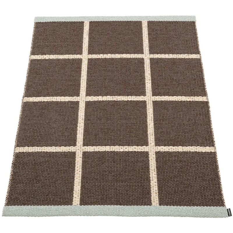 Criss Pop Kunststoffmatte 70x100 cm, Dark Brown / Cream / Sage