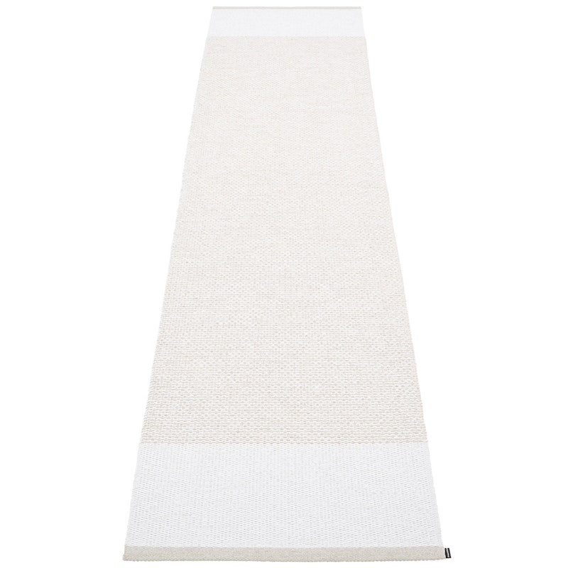 Edit Teppich Fossil / White / White Metallic, 70x300 cm