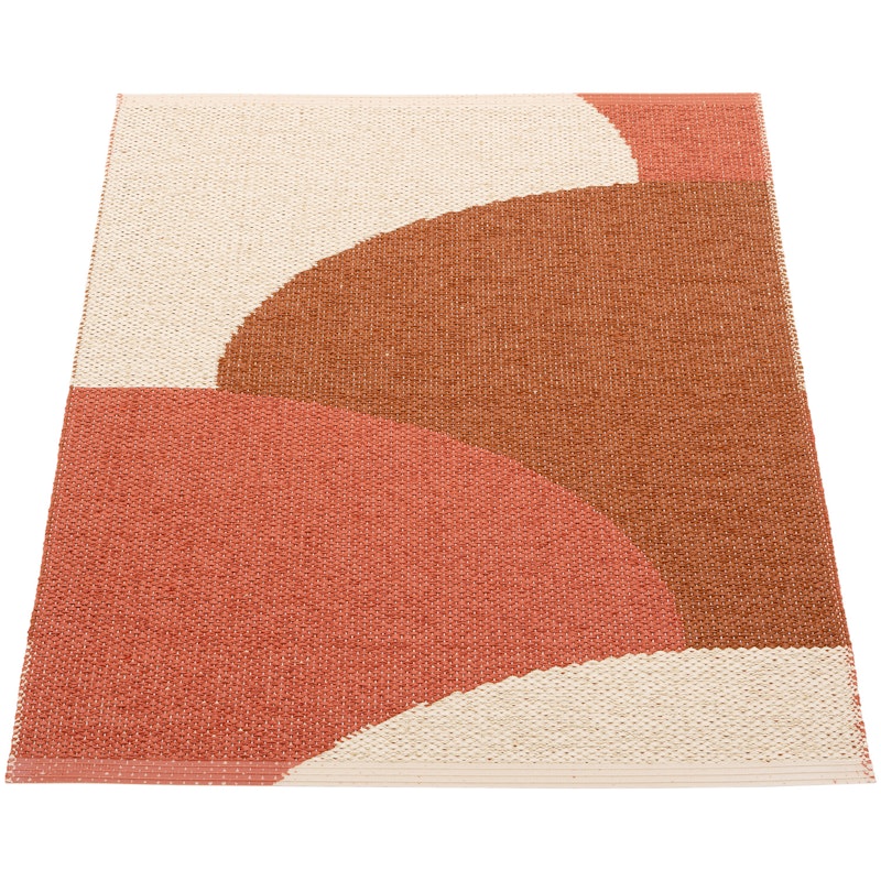 Hill Teppich 70x90 cm, Brick / Rust / Cream