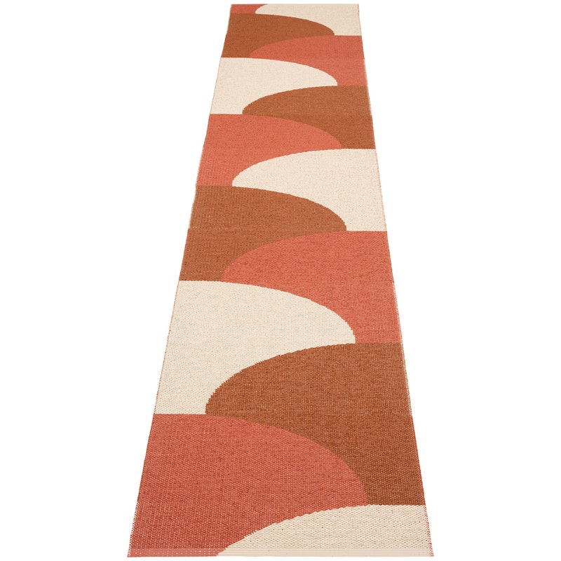 Hill Teppich 70x360 cm, Brick / Rust / Cream